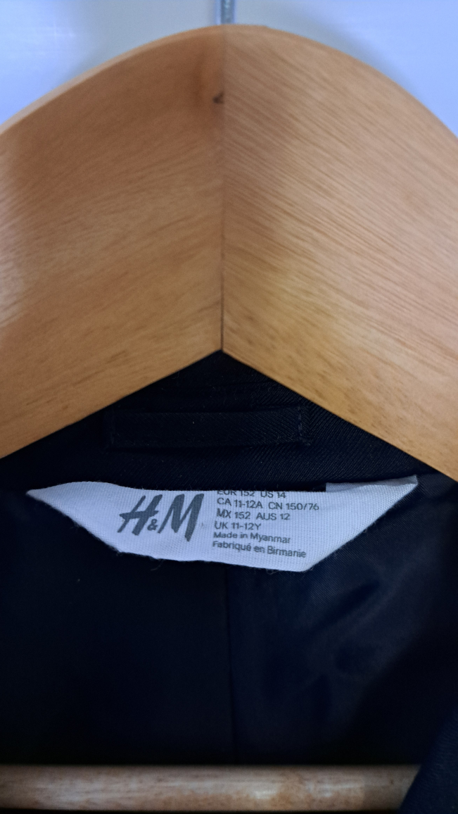 H&M Boy's Navy Blue Blazer - Size 11-12 - photo 2