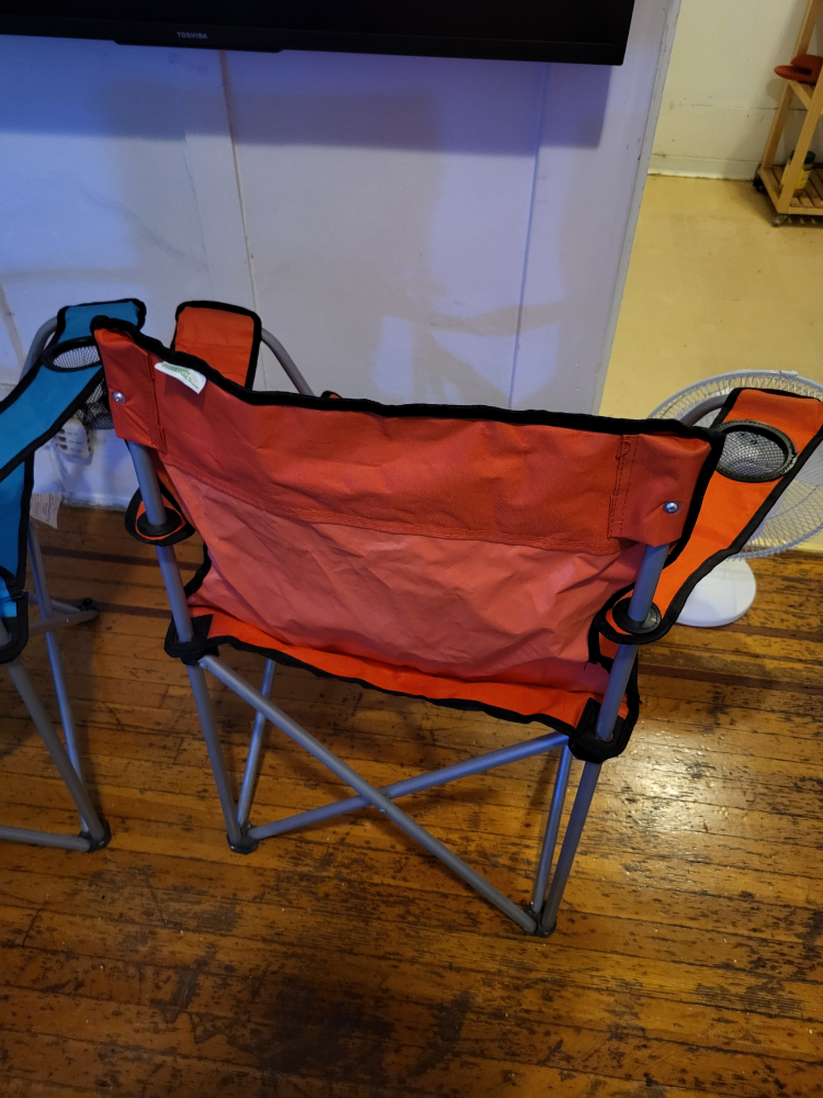 Folding Camping Chairs - Blue & Orange - photo 4