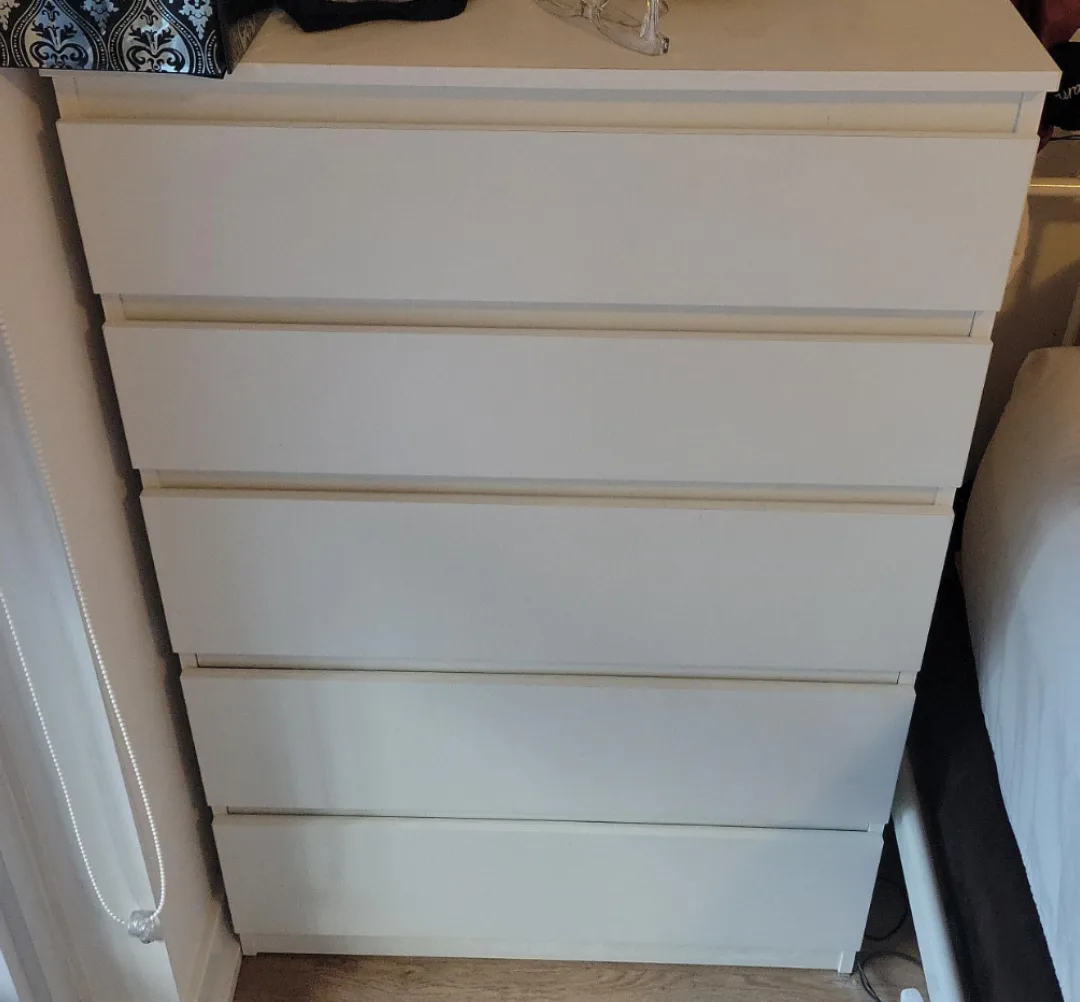 IKEA Kullen 5-Drawer Chest - White thumbnail