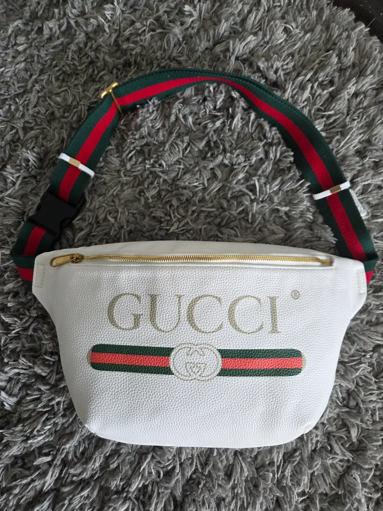 Used Gucci Body Bag Shoulder Sherry Line White thumbnail