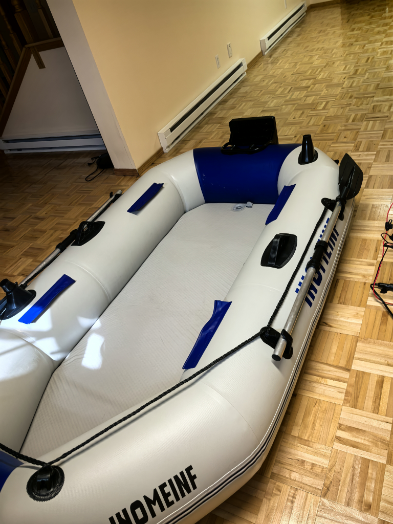 IHOMEINF Inflatable Fishing Boat For 2 Fishing Adults - photo 2