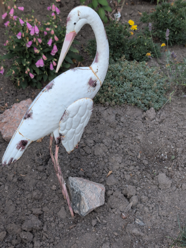 Garden Crane Ornament