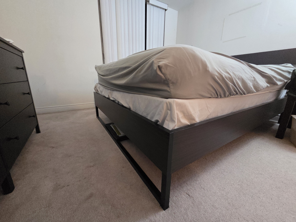 IKEA Trysil Queen Bed and Bedframe -Dark Brown - photo 3