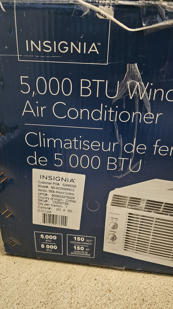 Insignia 5,000 BTU Window Air Conditioner