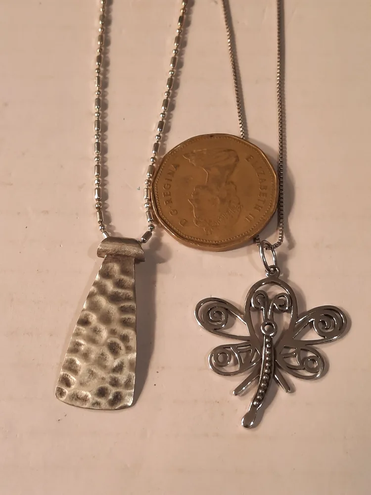 Two Sterling Silver Pendantsone is Silpada image indicator(5)