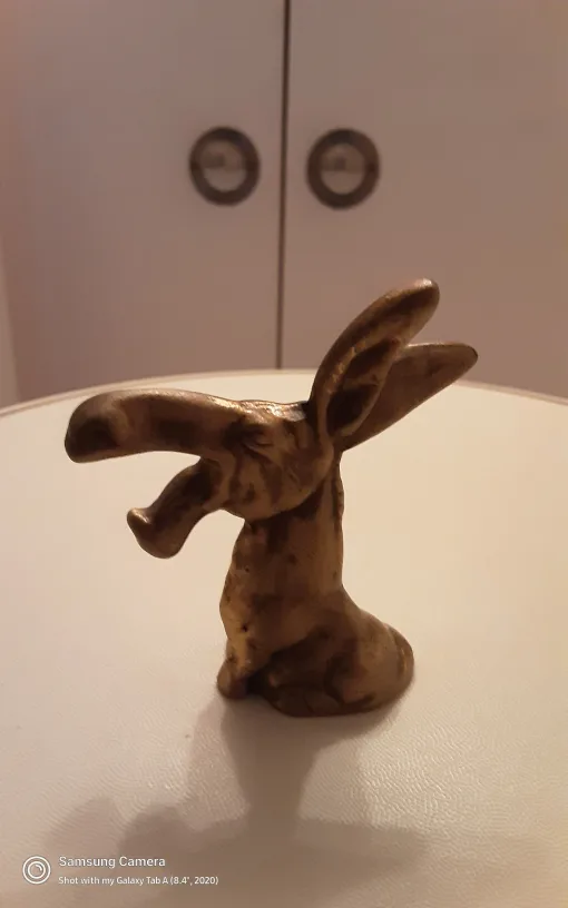Vintage Brass  Moose Figurine thumbnail