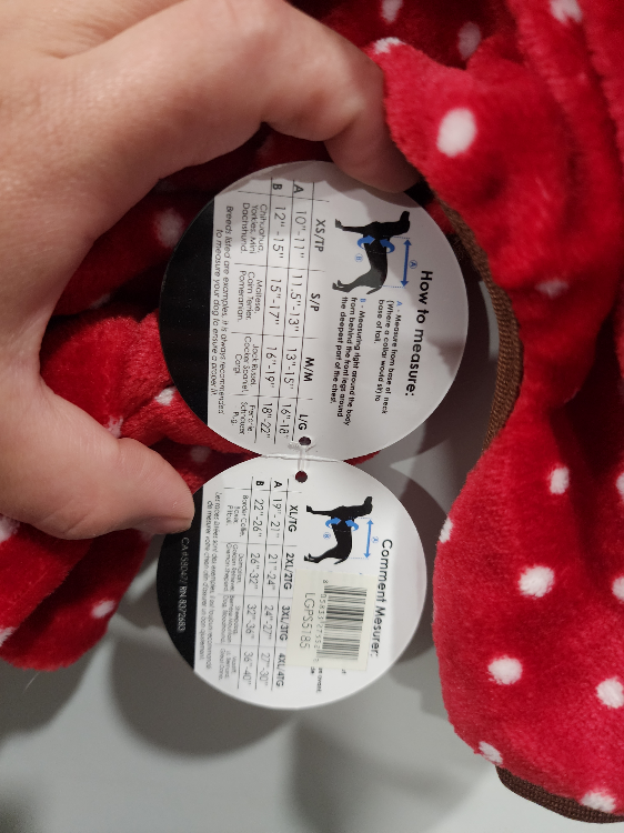 Dog Reindeer Pajamas XS/S Red & White - photo 3