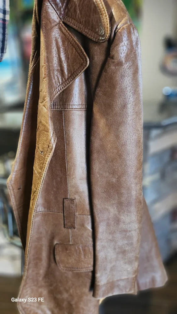 Herman Phillips Brown Leather Jacket image indicator(3)
