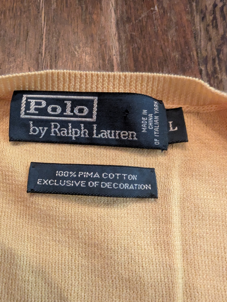 Polo by Ralph Lauren Pima Cotton Sweater Vest - L - photo 2