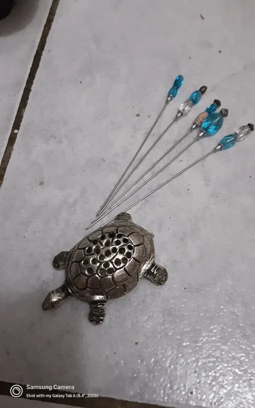 Turtle Incense Burner with Cocktail Picks thumbnail