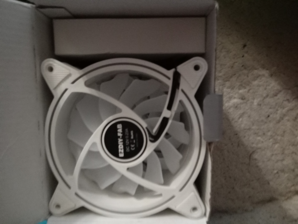 EZDIY-FAB White PC Case Fan, New in Box - photo 2