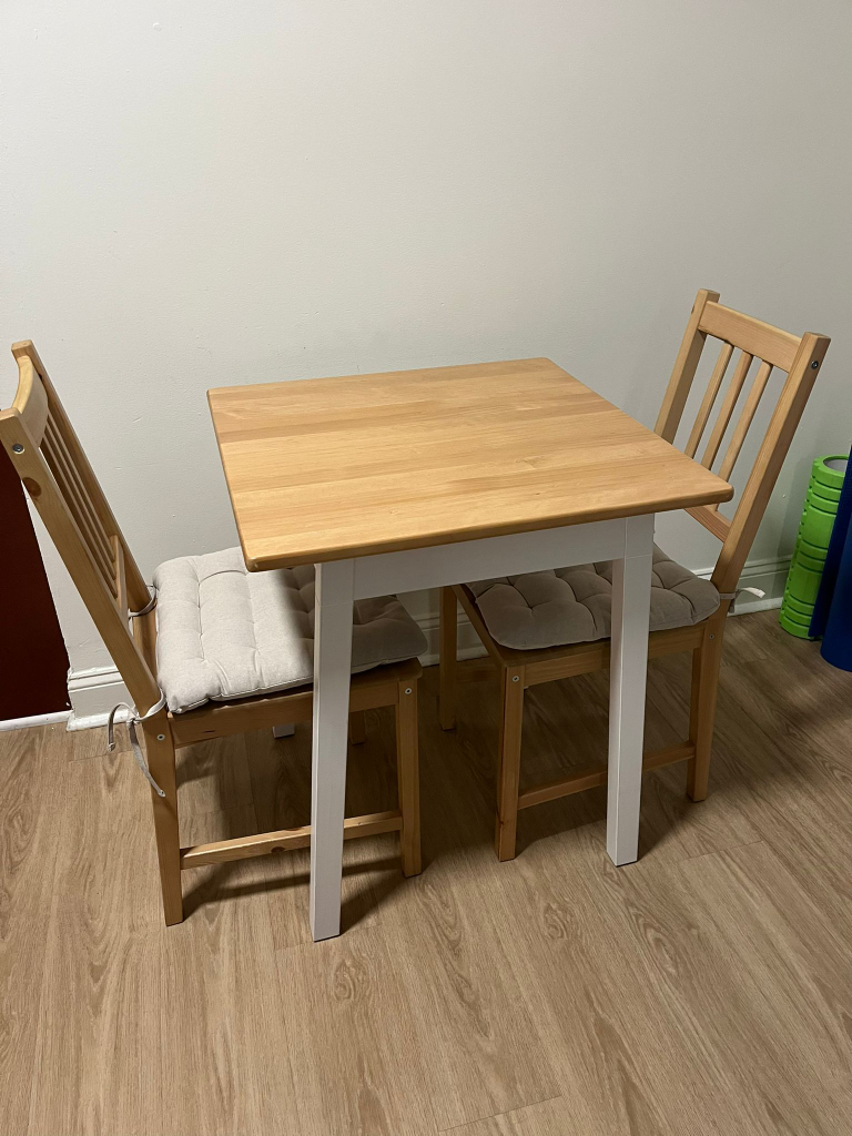 IKEA Pintoorp Dining Table with 2 Chairs