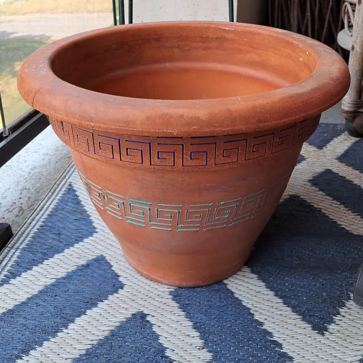 Large Terracotta Plant Pot with Design image indicator(2)