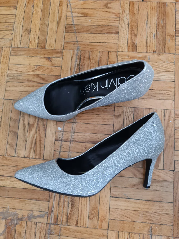 Calvin Klein Silver Heels image indicator(4)