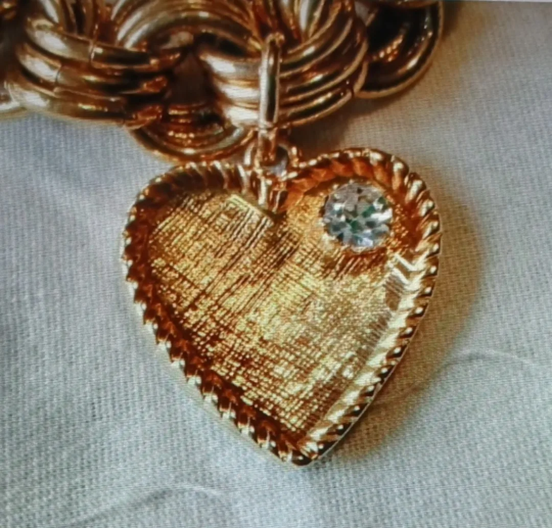 ANN TAYLOR CANCER AWARENESS GOLD-TONE CHARM BRACELET image indicator(7)