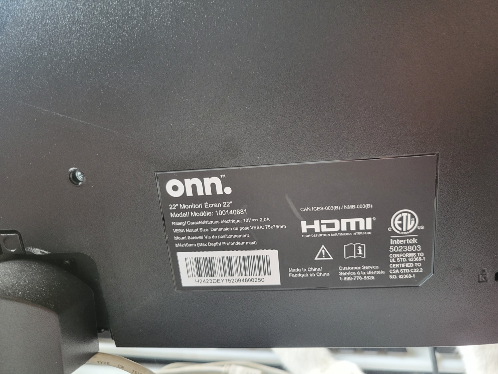 Onn. 22" Monitor - Great Condition! - photo 2