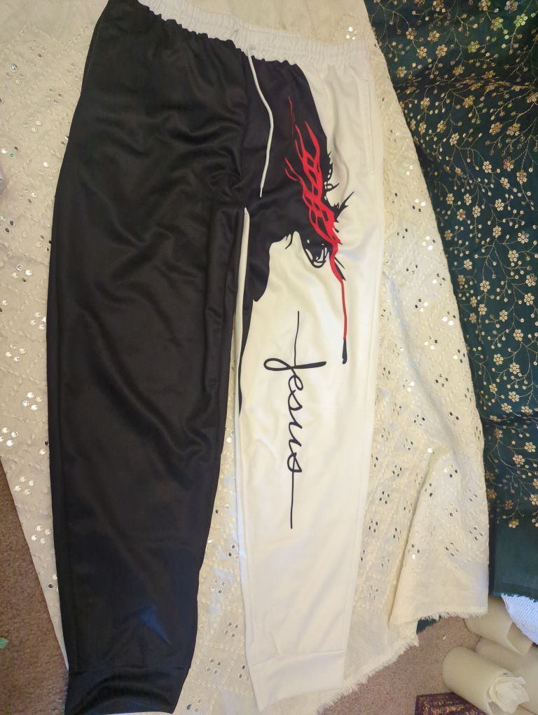 Jesus Graphic Jogger Pants set