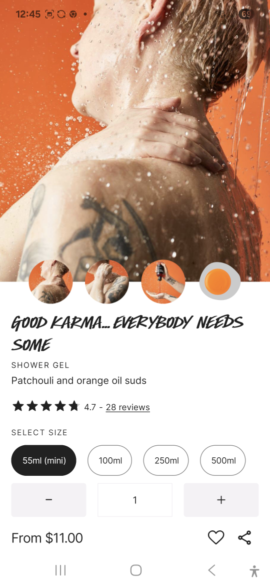 Lush Karma Shower Gel 55ml - photo 2