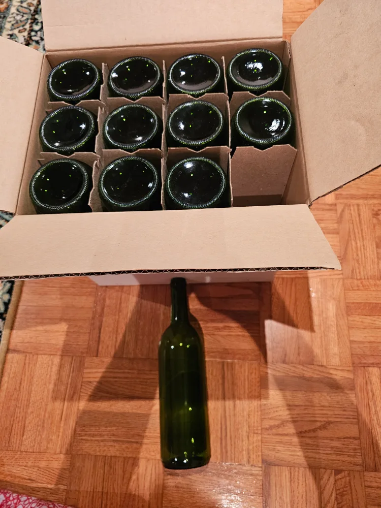 12 Green Wine Bottles thumbnail