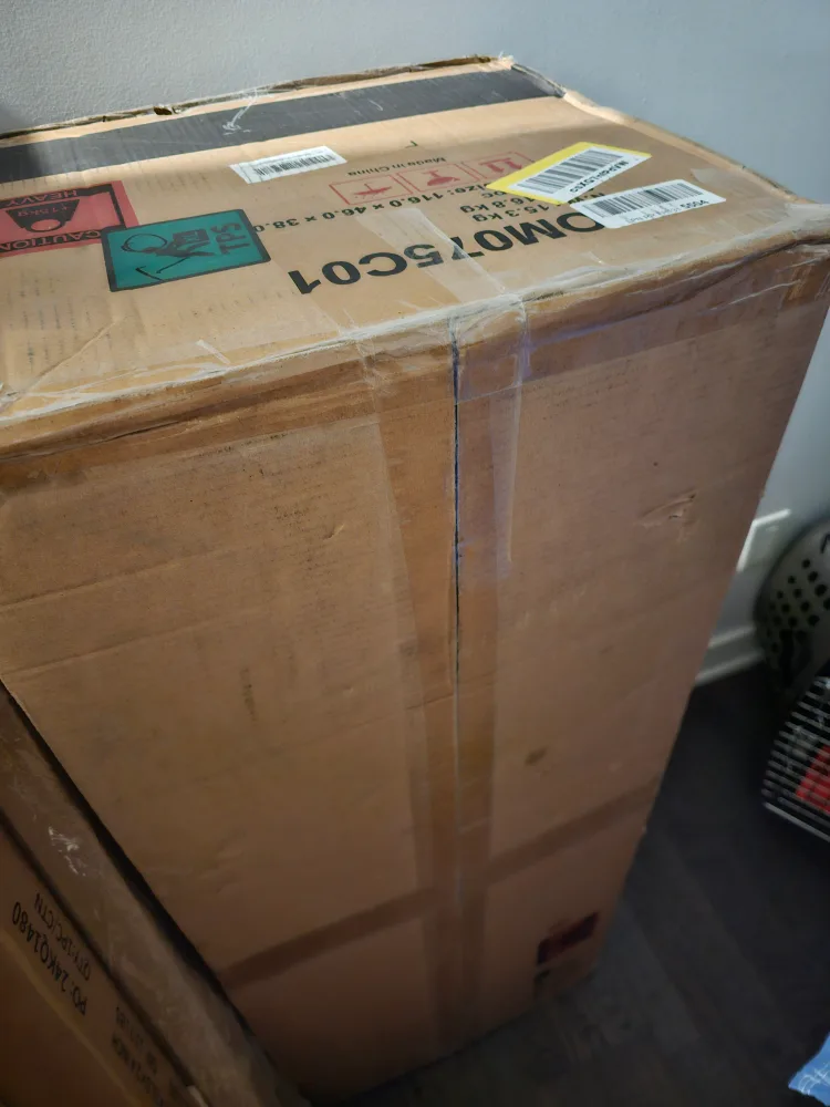 *NEW IN BOX*  Vasagle Storage Ottoman Bench - Forest Green image indicator(9)