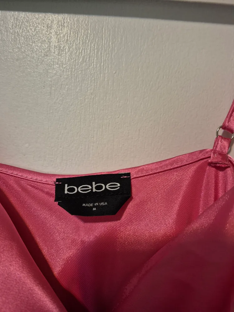 Bebe Pink Satin Slip Dress - image indicator(2)