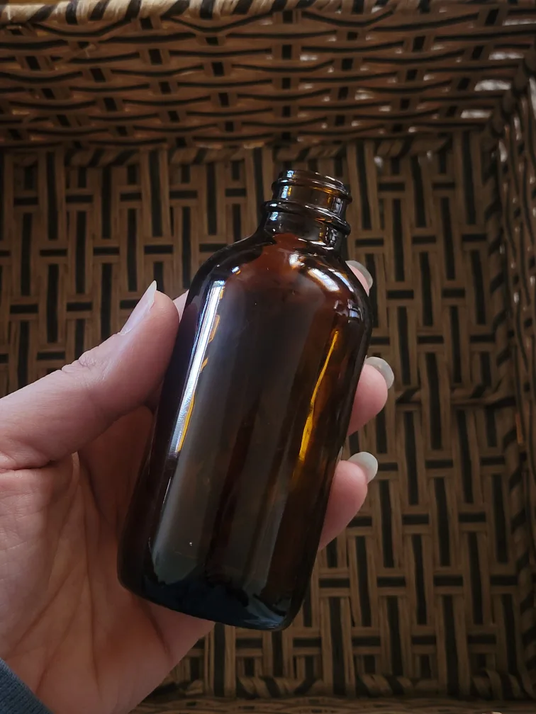 New. 12 Amber Glass Apothecary Bottles - Lot of 12 thumbnail