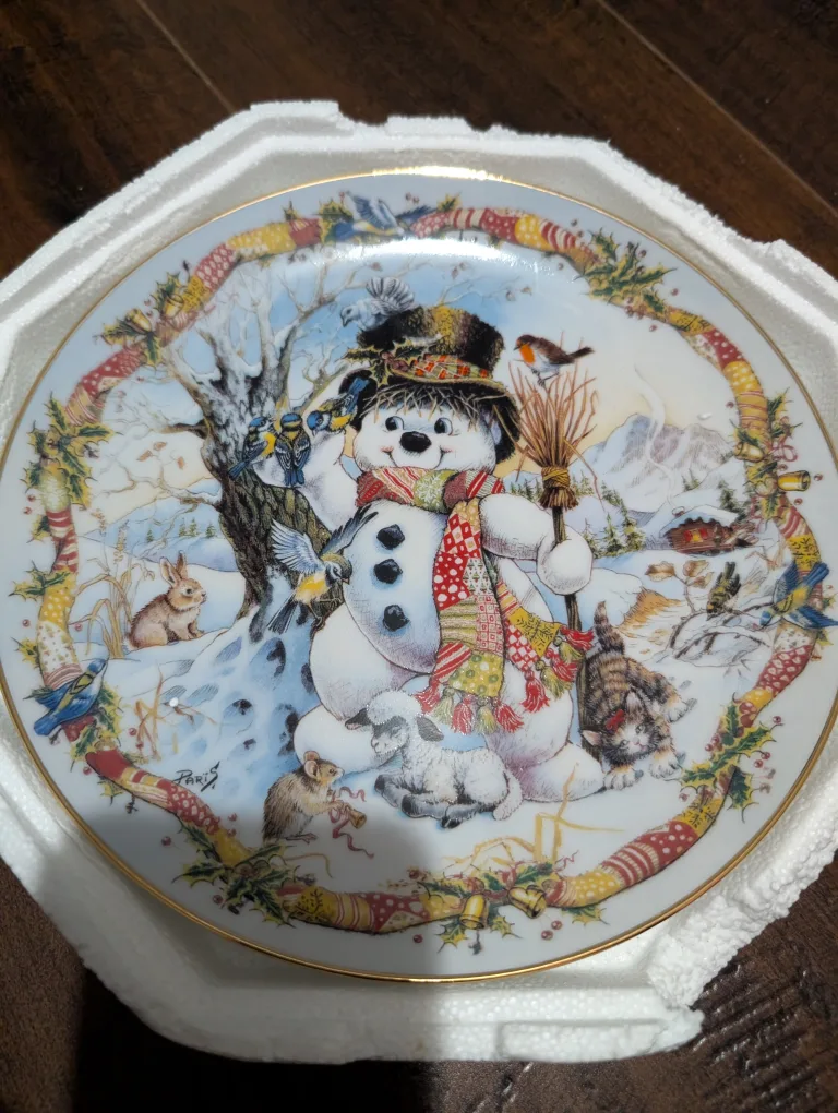 Franklin Mint Frosty the Snowman Plate image indicator(2)