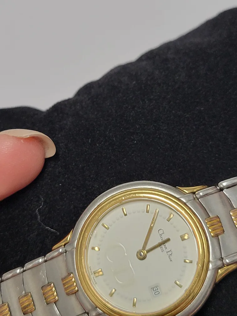 Vintage Christian Dior Two tone watch image indicator(3)