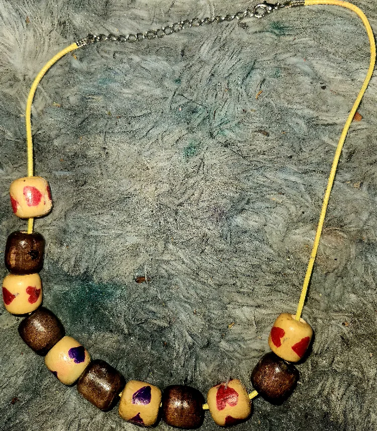 Handmade Wooden Bead Necklace thumbnail