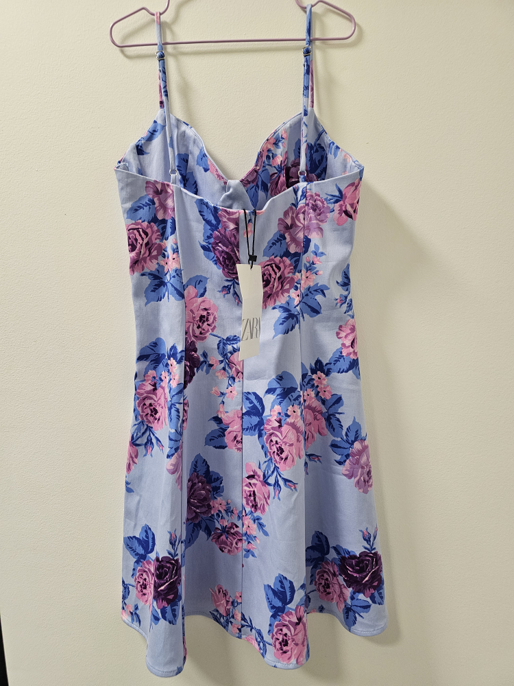 Zara XS Floral Print Mini Dress - New with Tags! - photo 4