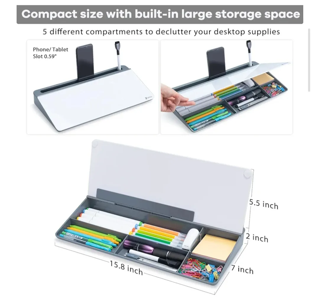 Desk Organizer and Glass Whiteboard thumbnail