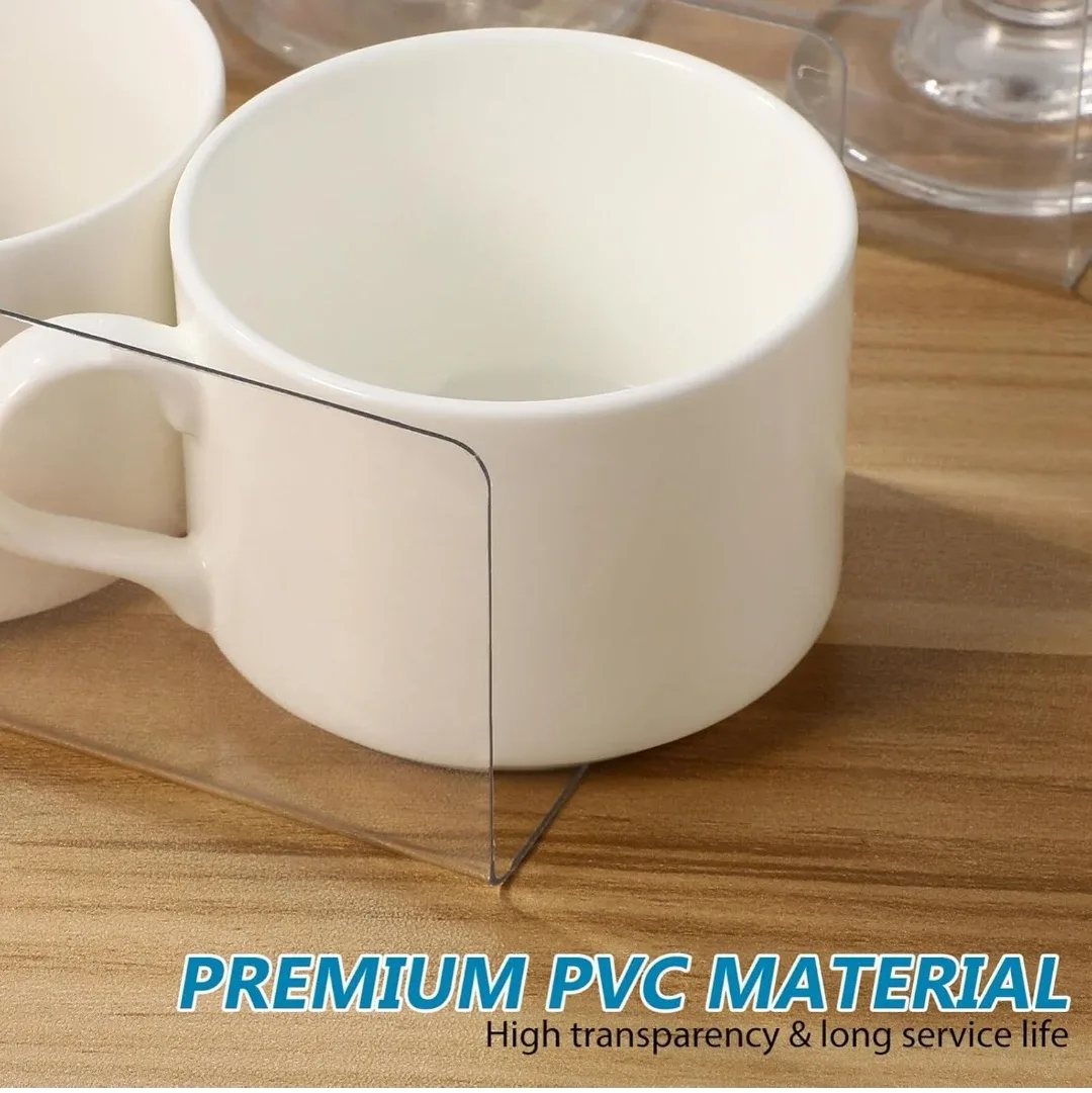 100 PVC Clear Shelf Dividers - 7.8 in / 20 cm thumbnail