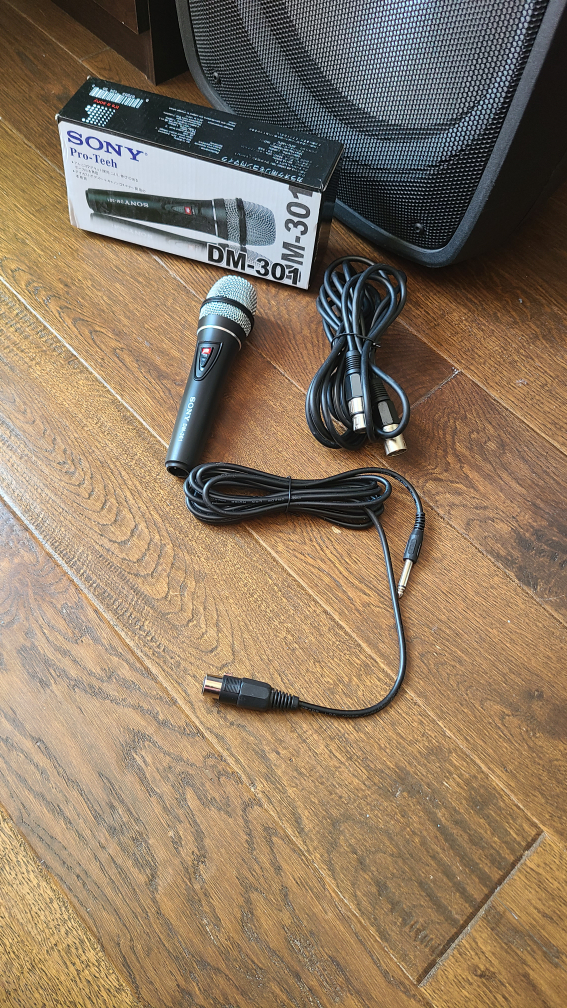 ION Audio Speaker & Sony DM-301 Microphone