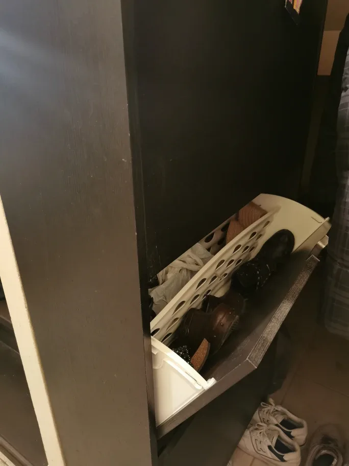 Today Only. Shoe Cabinet - Black/Brown image indicator(2)