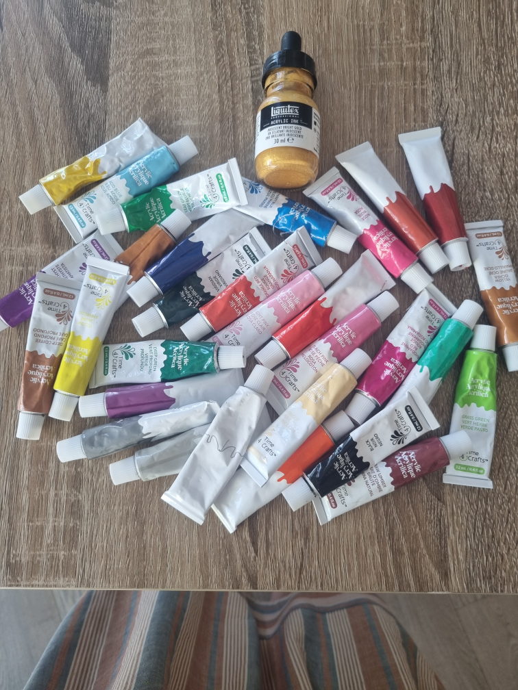 Assorted Acrylic Paints (Open)
