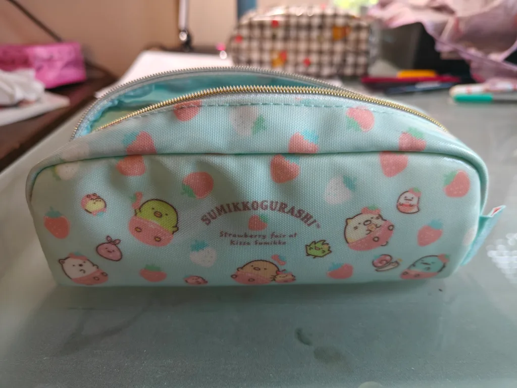 Sumikkogurashi Pouch with Hello Kitty & Pokemon Pencils image indicator(4)