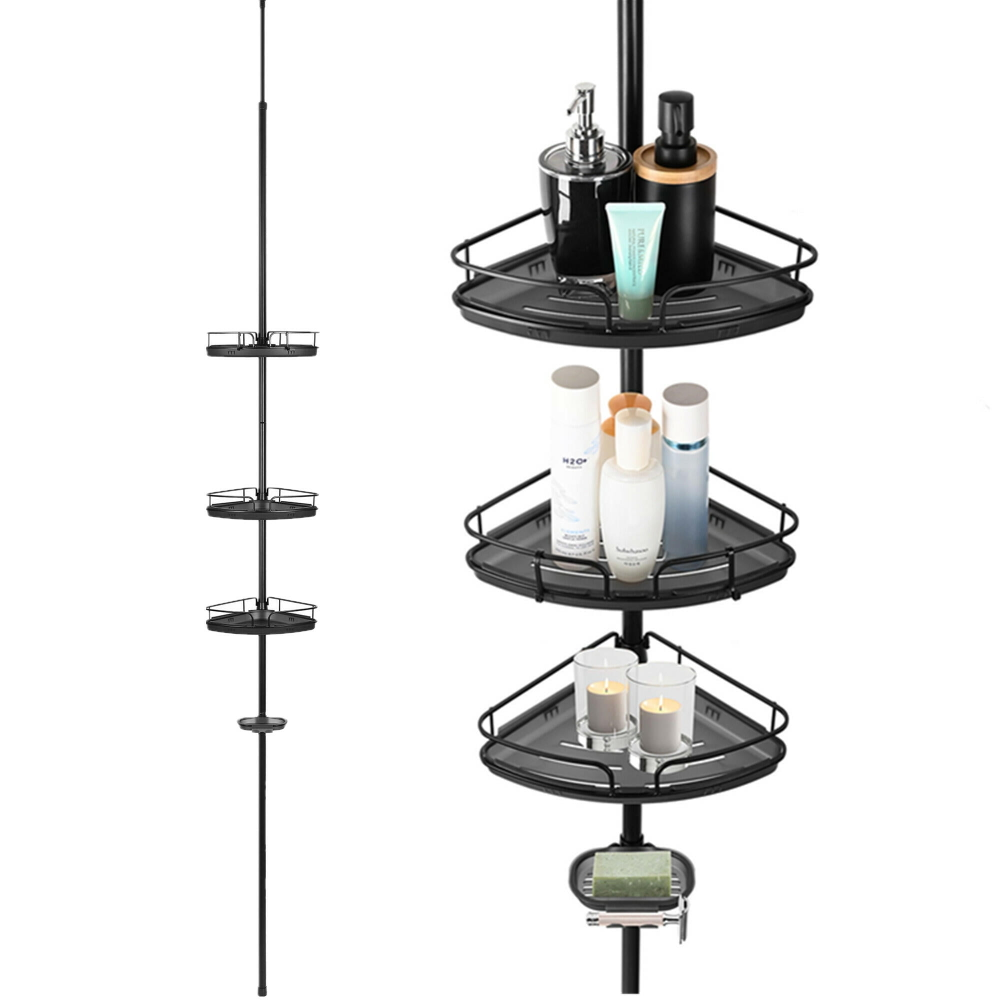 Tension Rod Shower Caddy Shelf
