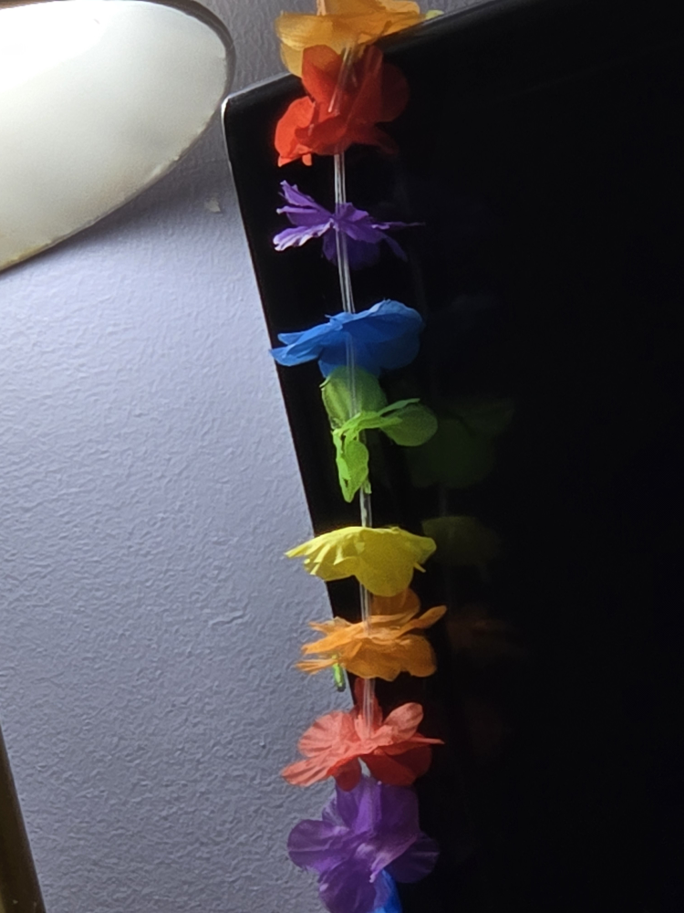 Rainbow Flower Lei 🧡