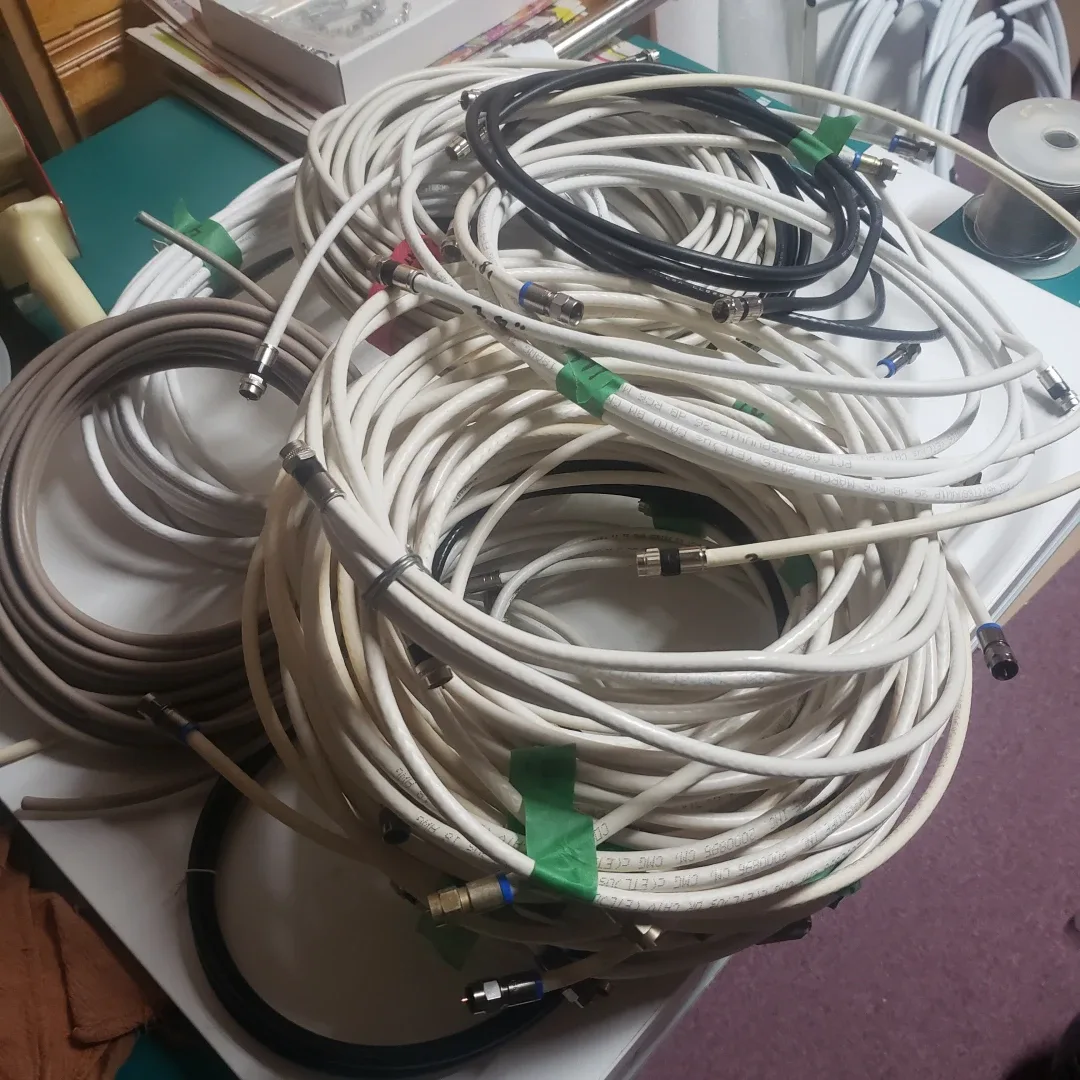 Coaxial Cables - White & Black thumbnail