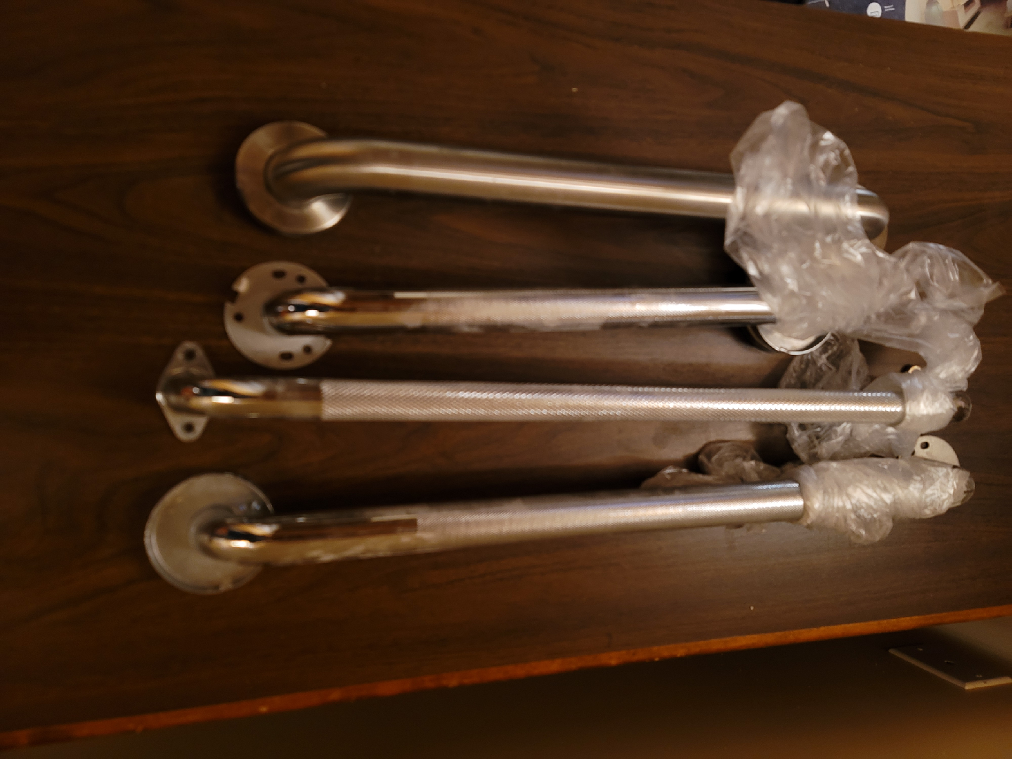 Stainless Steel Grab Bars - Set of 4
