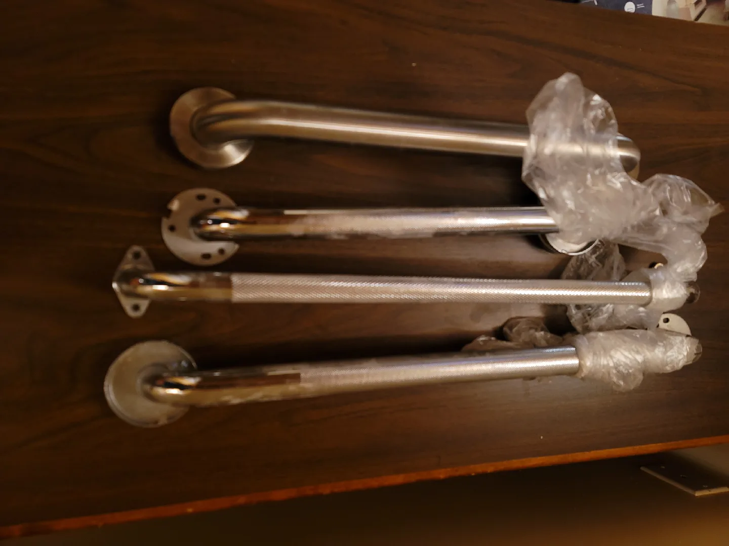 Stainless Steel Grab Bars - Set of 4