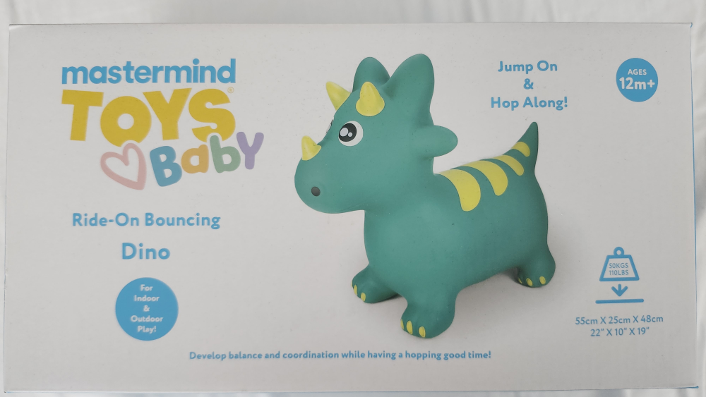 Mastermind Toys Ride-On Bouncing Dino 12m+