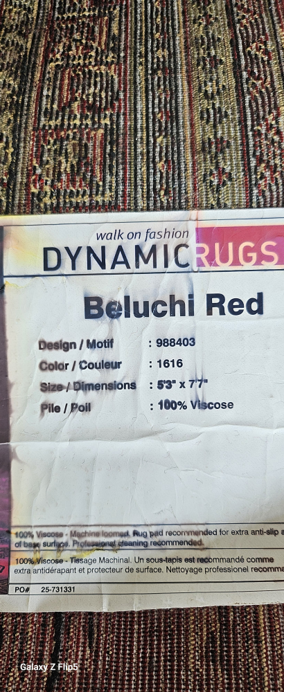 Dynamic Rugs Beluchi Red, 5'3" x 7'7" - photo 3