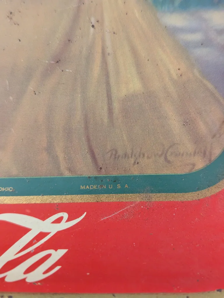 Vintage 1938 Coca Cola Serving Tray - Southern Bell image indicator(7)