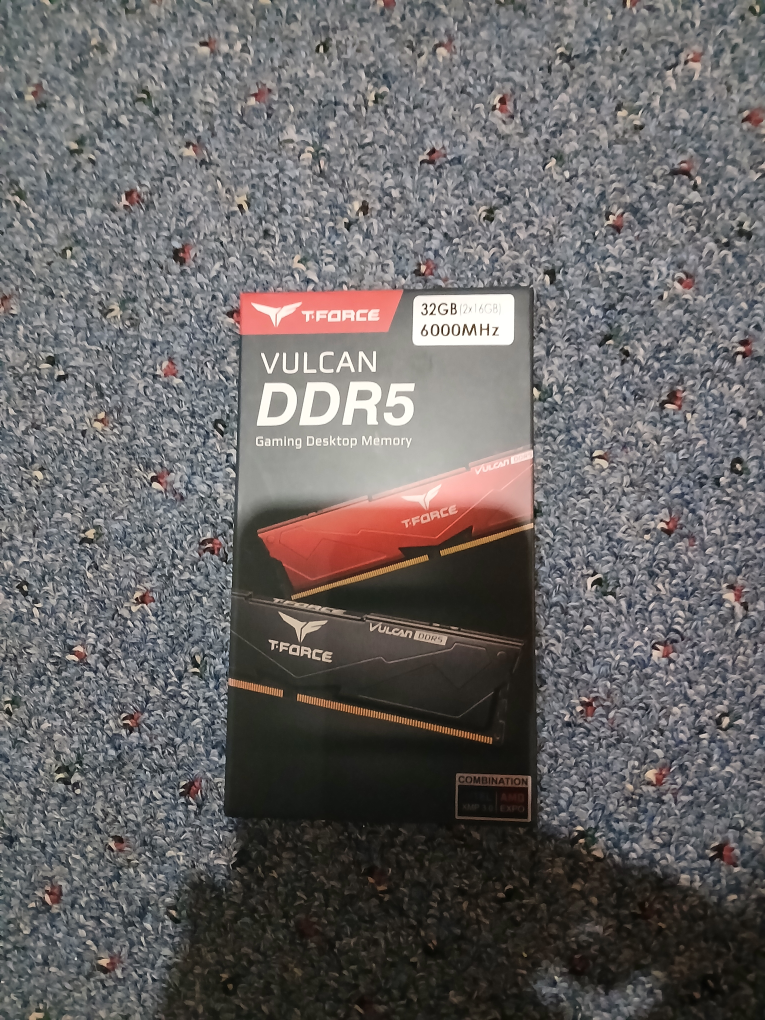 New T-Force Vulcan DDR5 32GB (2x16GB) 6000MHz