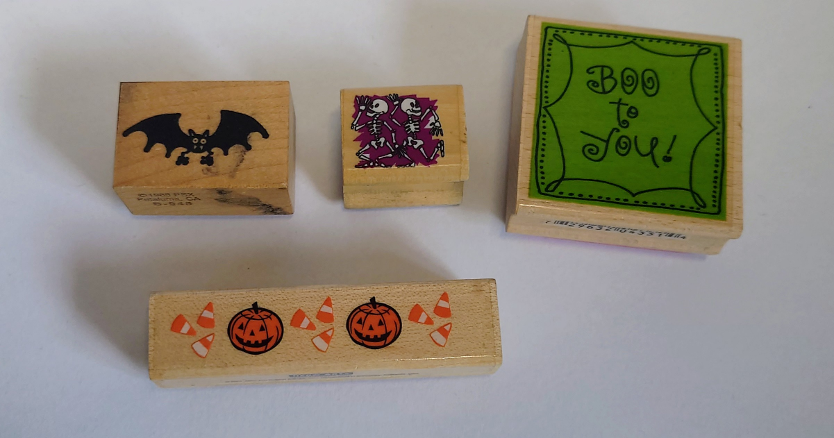 New & Used Halloween Rubber Stamps