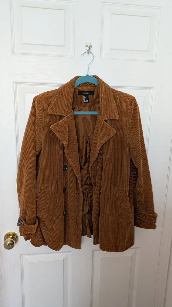 Forever 21 Brown Corduroy Jacket thumbnail
