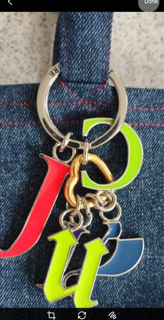 (NEW) Juicy Couture Letter Keychain thumbnail