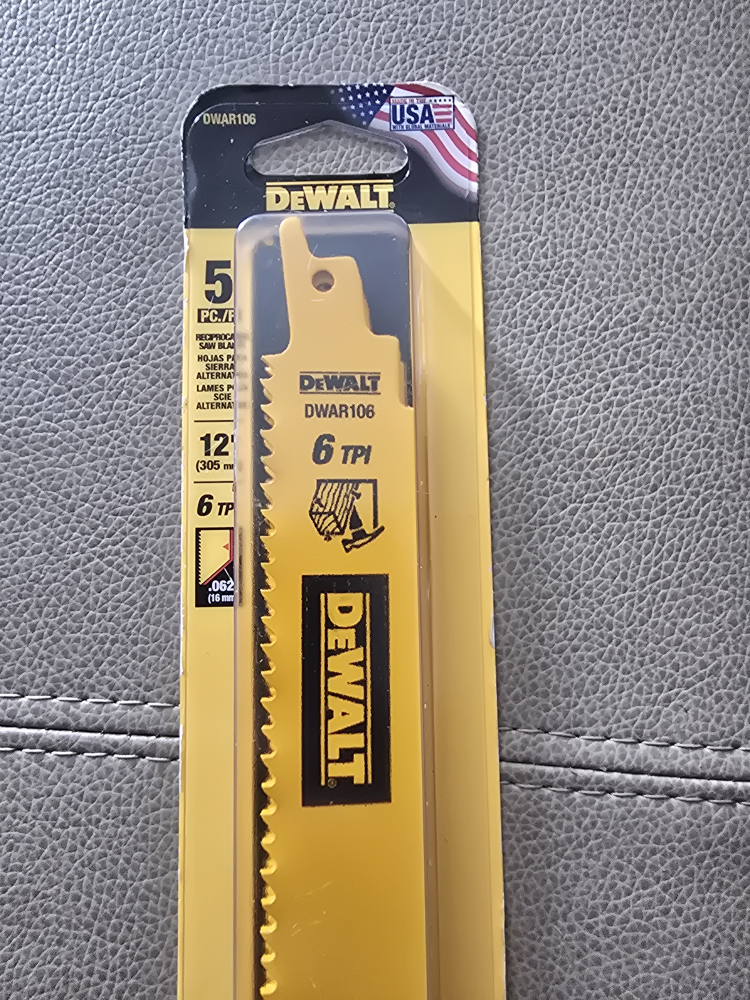 DEWALT DW4R106 Reciprocating Saw Blades, 5-Piece - photo 2