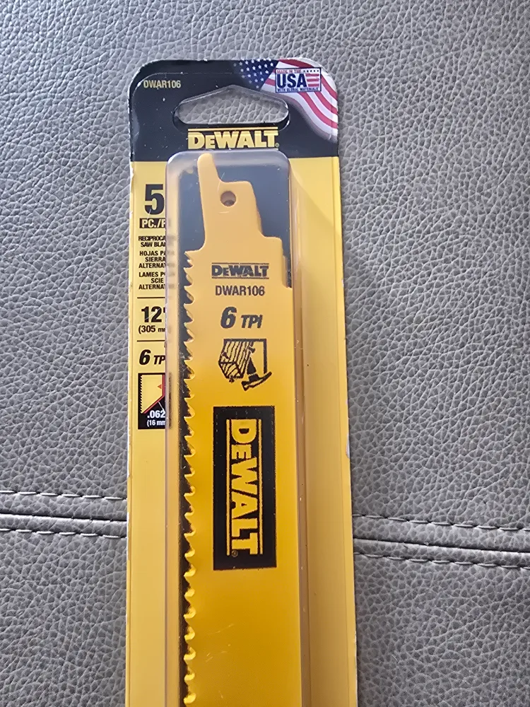 DEWALT DW4R106 Reciprocating Saw Blades, 5-Piece image indicator(2)